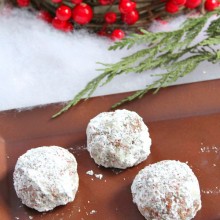 Chocolate Snowball Cookies