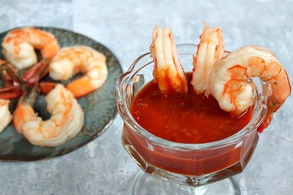 Spot Prawn Cocktail with Easy Cocktail Sauce