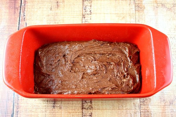 making Chocolate Valentine Surprise Loaf Cake