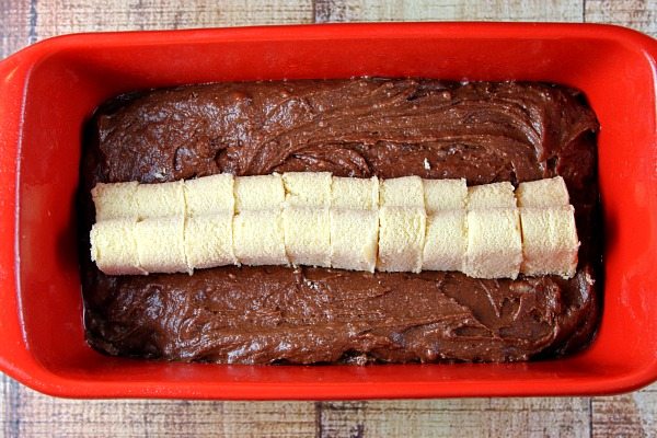 Chocolate Loaf Cake with surprise hearts inside