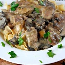 Slow Cooker Lamb Stroganoff