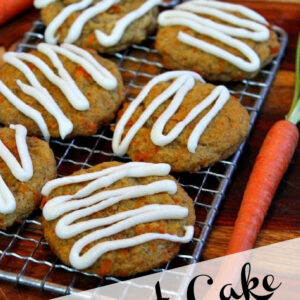 carrot cake cookies pinterest pin