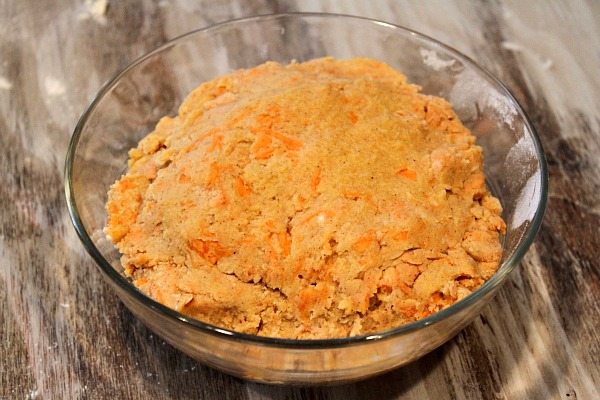 Carrot Cake Cookie Dough in a bowl