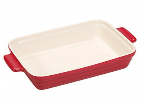 Red Casserole Dish rectangular Red Casserole Dish