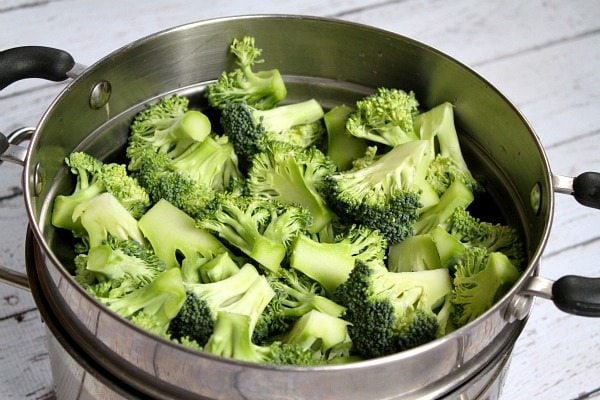 broccoli in pan