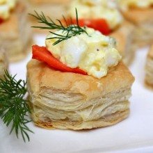 Egg Salad Cups With Smoked Salmon and Dill