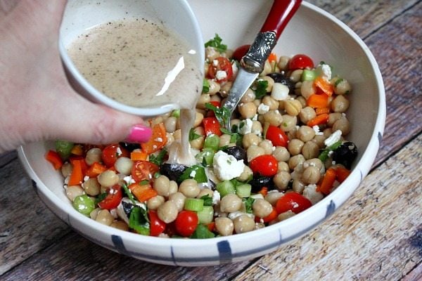 Dressing for Mediterranean Chickpea Salad 