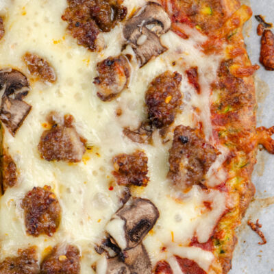 zucchini crust pizza