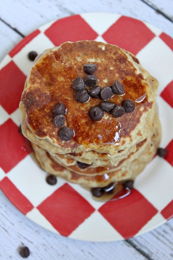 Fluffy Peanut Butter Pancakes #Recipe