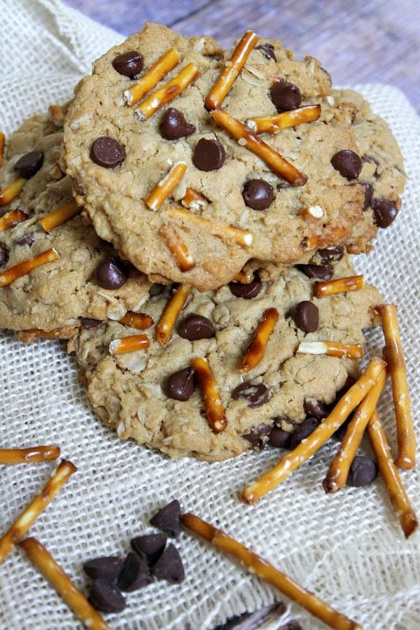 High Energy Peanut Butter Breakfast Cookies #recipe - RecipeGirl.com