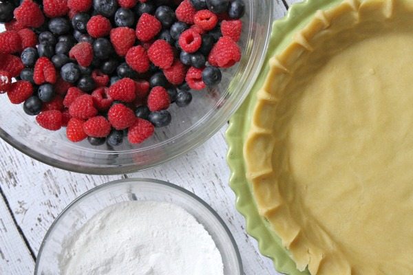 Raspberry- Blueberry Pie 1