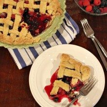 Raspberry Blueberry Pie