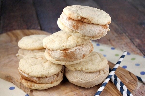 Snickerdoodle Ice Cream Sandwiches