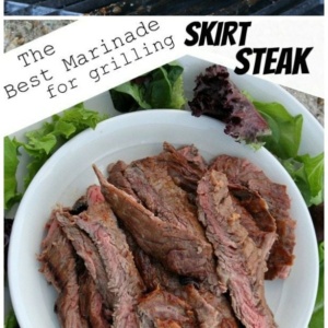 pinterest collage image for marinade for grilling skirt steak