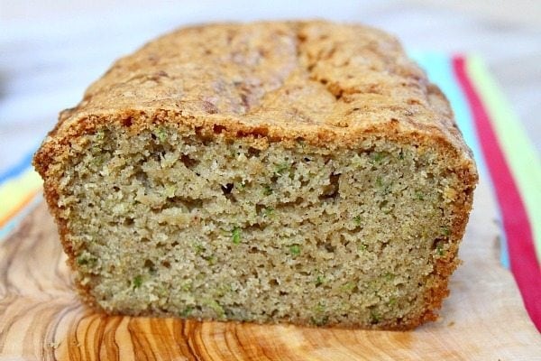 Classic Zucchini Bread sliced open