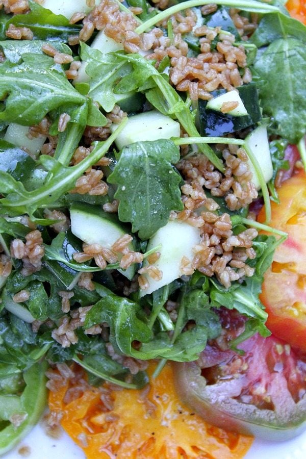 Heirloom Tomato Salad #recipe - RecipeGirl.com