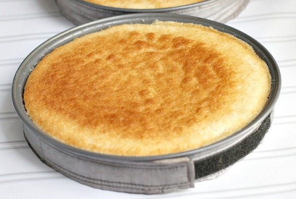 White Cake in a pan