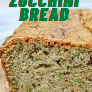 pinterest image for zucchini bread