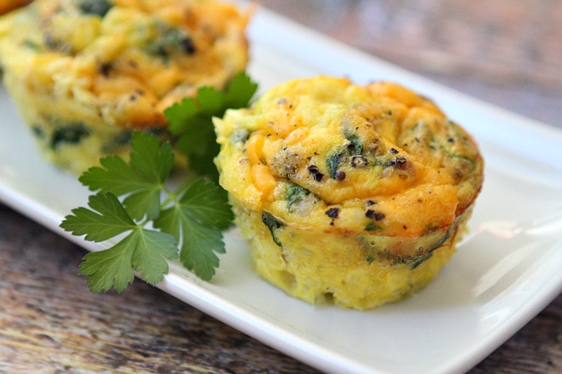Egg Muffins on plate
