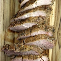 sweet and spicy pork tenderloin sliced