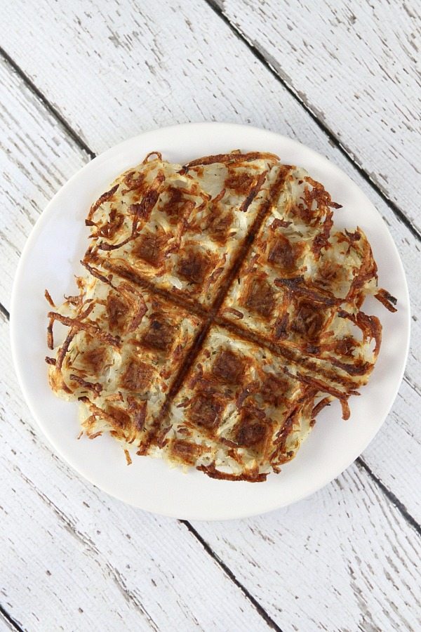 Waffle Iron Hash Browns - Brooklyn Farm Girl