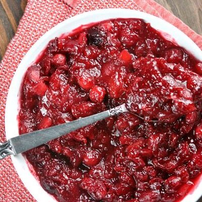 Apple Cinnamon Cranberry Sauce