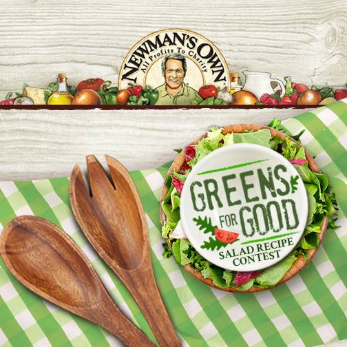 announcing the winner of newman’s own “greens for good” salad recipe contest