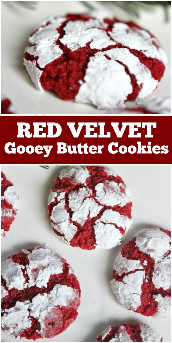 Red Velvet Gooey Butter Cookies