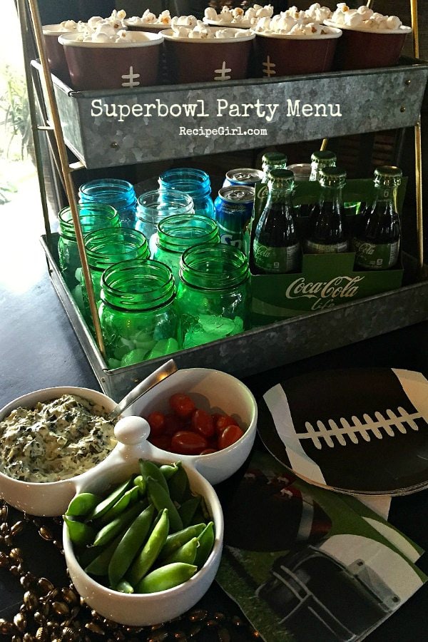 Superbowl Party Menu at RecipeGirl.com