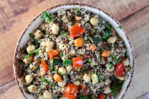 Roasted Vegetable Quinoa recipe by RecipeGirl.com