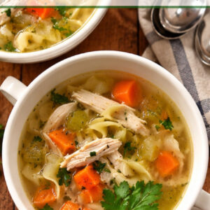 classic chicken soup pinterest pin