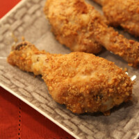 chicken drumstick on plate