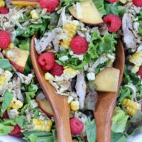 Grilled Chicken Summer Salad with Balsamic Vinaigrette