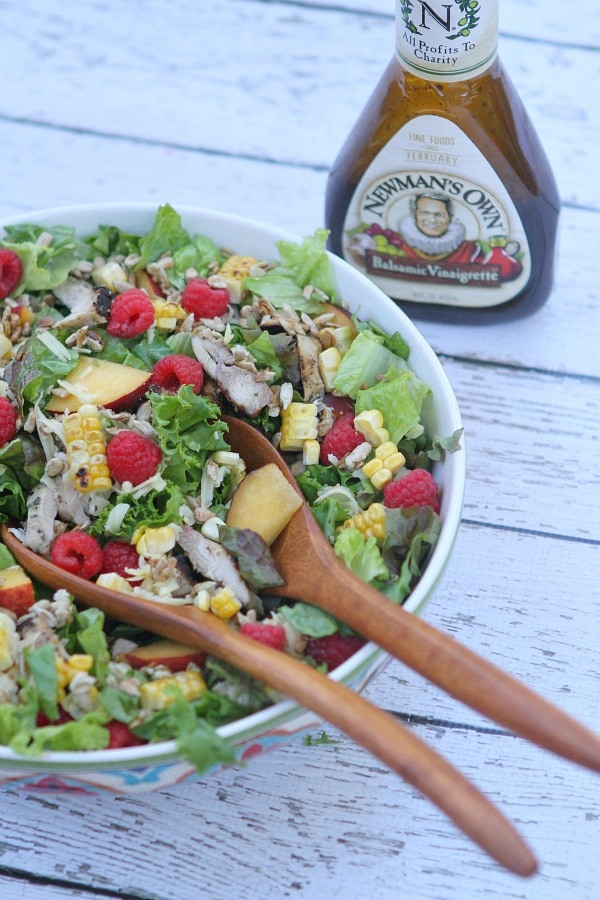 Grilled Chicken Summer Salad with Balsamic Vinaigrette