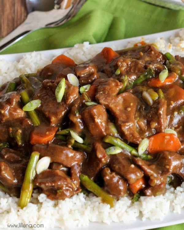 Crock Pot Mongolian Beef - LilLuna.com