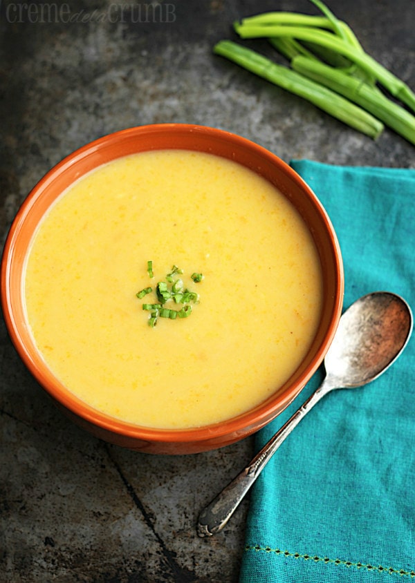 Easy Healthy Butternut Squash Soup - LeCremeDeLaCrumb.com