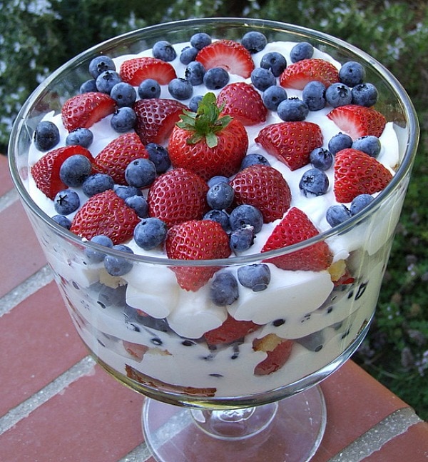 Layered Berry Trifle - RecipeGIrl.com