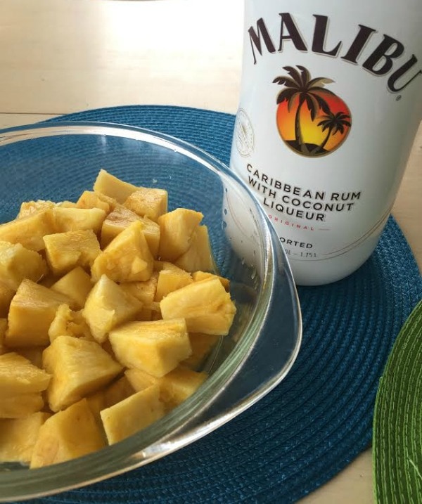 Pineapple and Malibu