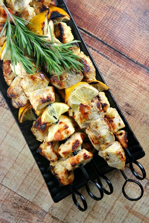 Rosemary Skewered Vegetable Kabobs