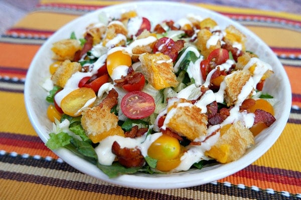 BLT Grilled Cheese Salad