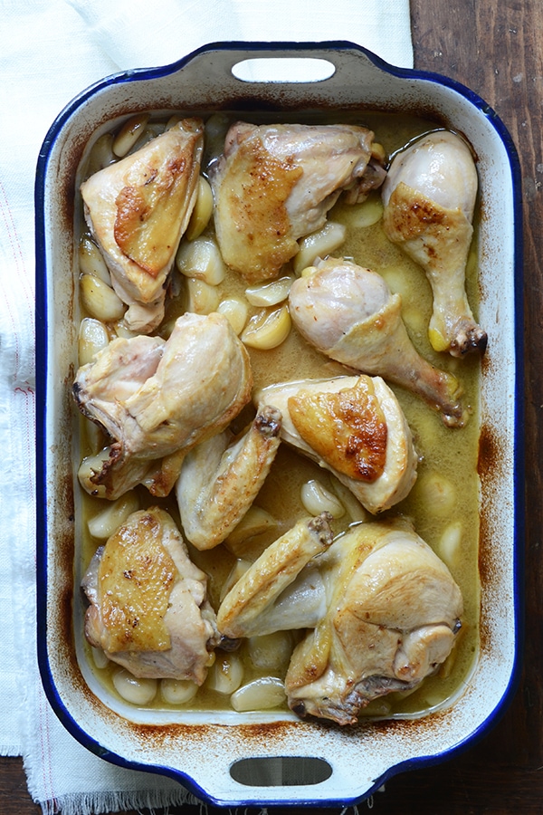 Chicken with 40 Cloves of Garlic Recipe : RecipeGirl.com