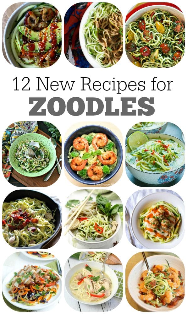 12 New Recipes for Zoodles (Zucchini Noodles)