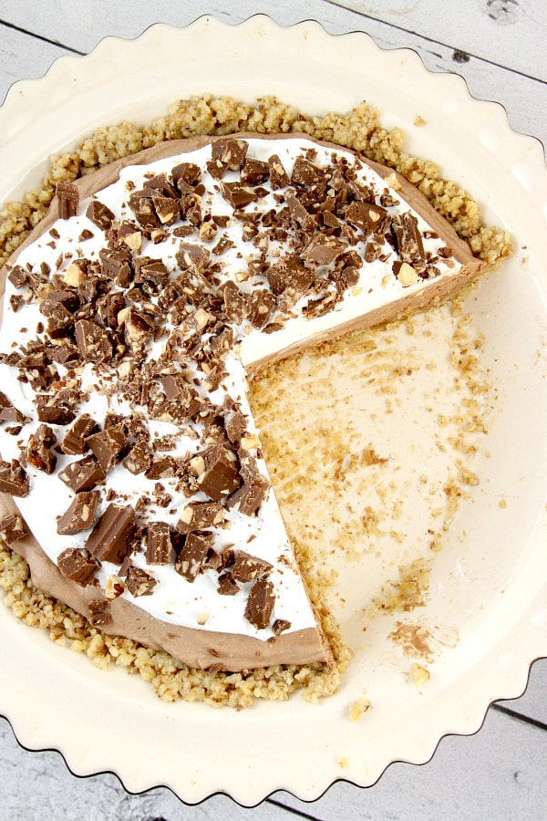 Candy Bar Pie Recipe - RecipeGirl.com