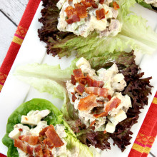 Curry Pork Lettuce Wraps with Bacon