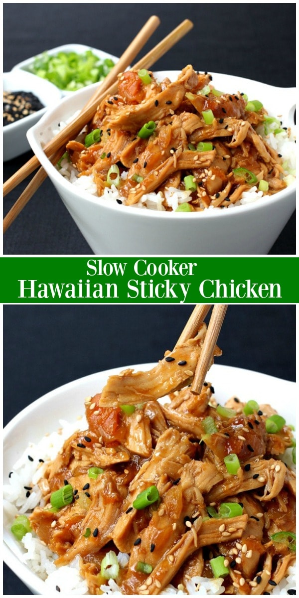 Slow Cooker Hawaiian Sticky Chicken Recipe Girl