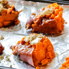 Smashed Sweet Potatoes