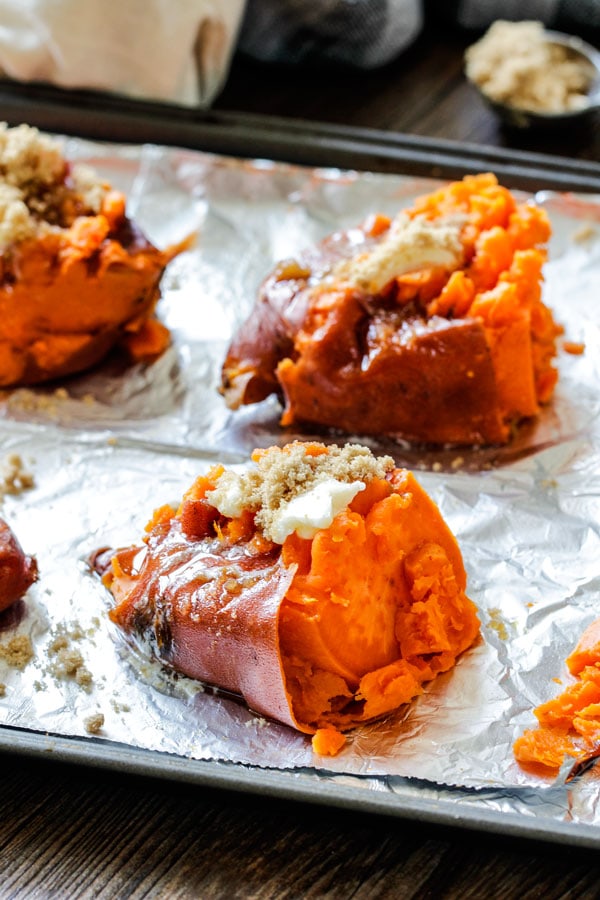 Smashed Sweet Potatoes- an easy and delicious side dish recipe!
