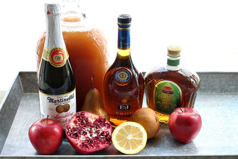 Ingredients for Apple Cider Sangria