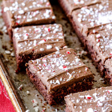 Peppermint Texas Sheet Cake