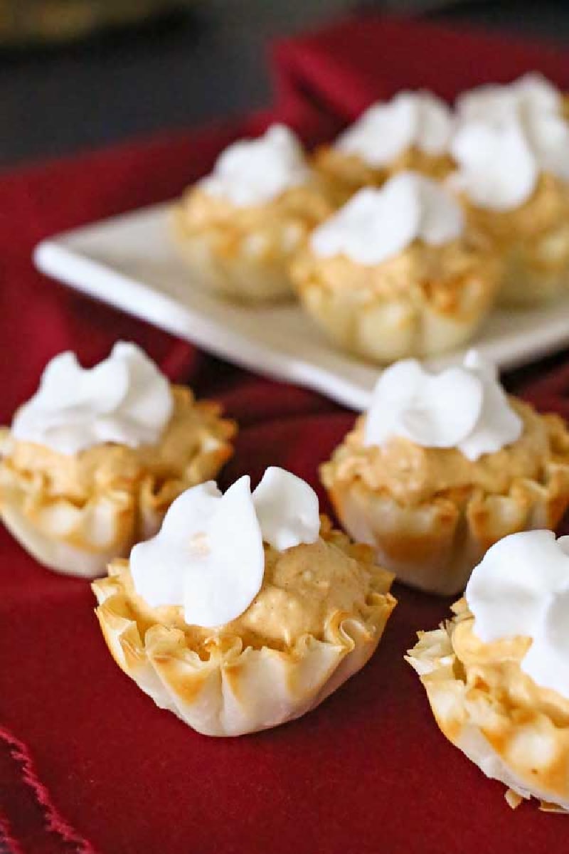 mini pumpkin pie bites